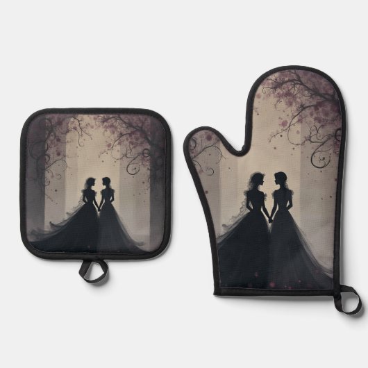 Liebe immer ofenhandschuh & Topflappen-Set (Vorderseite)