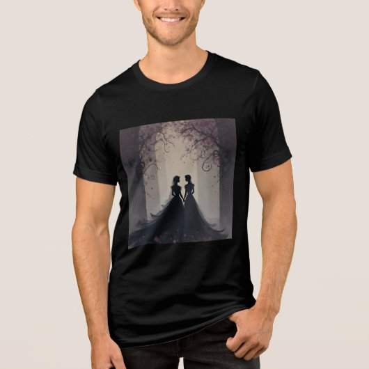 Liebe immer Tri-Blend shirt (Vorderseite)