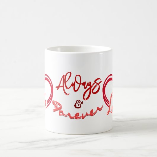 Liebe - Immer und immer Mu Kaffeetasse (Mittel)