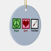 Liebe-Impfstoffe Keramik Ornament (Rechts)
