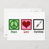 Liebe-Impfstoffe Postkarte (Vorne/Hinten)