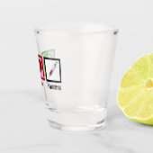 Liebe-Impfstoffe Schnapsglas (Rechts)