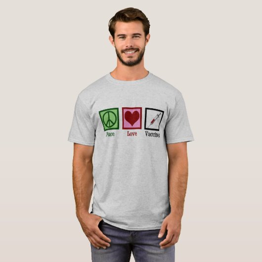 Liebe-Impfstoffe T-Shirt (Vorne ganz)