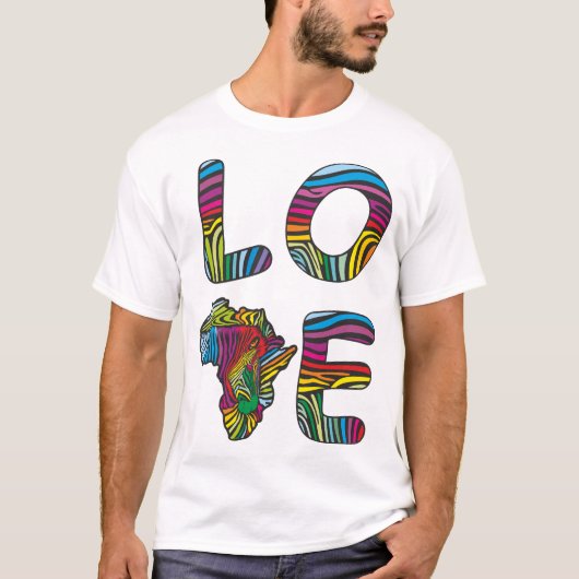 Liebe in Afrika T-Shirt (Vorderseite)
