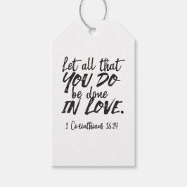 Liebe in Aktion - 1 Korinther 16:14 Inspiration Geschenkanhänger