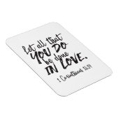 Liebe in Aktion - 1 Korinther 16:14 Inspiration Magnet (Rechte Seite)
