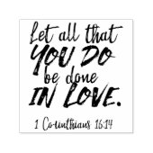 Liebe in Aktion - 1 Korinther 16:14 Inspiration Permastempel (Design)