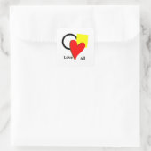 Liebe in allen Formen und Farben Aufkleber (Tasche)