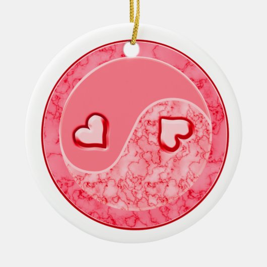 Liebe in Balance Yin Yang Ornament (Vorne)