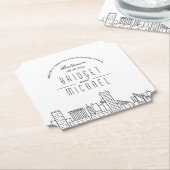 Liebe in Baltimore | City Skyline Willkommen Untersetzer (angewinkelt)