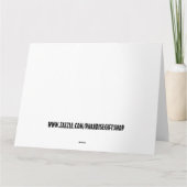 LIEBE IN BETTFÜTTERKARTE KARTE (Rückseite)