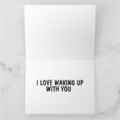 LIEBE IN BETTFÜTTERKARTE KARTE (Innenseite)