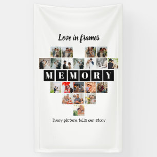 Liebe in Bildern Herz 20 Fotocollage Romantisch Banner