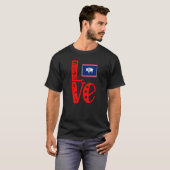 Liebe in Blockbuchstaben T-Shirt (Vorne ganz)
