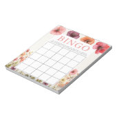 Liebe in Bloom Brautparty 40 Bingo Sheets Notizblock (Rotiert)