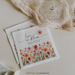 Liebe in Bloom Brautparty Napkins Serviette