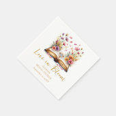 Liebe in Bloom Brautparty Napkins Serviette (Ecke)