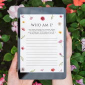 Liebe in Bloom Brautparty Ratgeber Wer Game Card Einladung