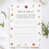 Liebe in Bloom Brautparty Ratgeber Wer Game Card Einladung