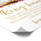 Liebe in Bloom Brautparty Ring Hunt Spiel-Zeichen Poster (Ecke)