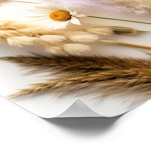 Liebe in Bloom Brautparty Wildblume Willkommen Poster (Ecke)