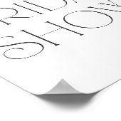 Liebe in Bloom Butterfly Bridal Willkommen 18x24 Poster (Ecke)