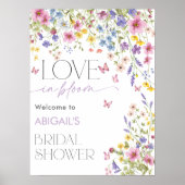 Liebe in Bloom Butterfly Bridal Willkommen 18x24 Poster (Vorne)