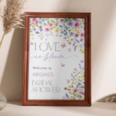 Liebe in Bloom Butterfly Bridal Willkommen 24x36 Poster