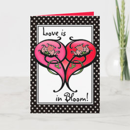 Liebe in Bloom! Feiertagskarte