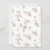 Liebe in Bloom-Floral Einladung (Rückseite)