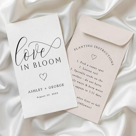 Liebe in Bloom ・ Hochzeitstiefeldverpackung für de Flyer