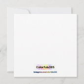 Liebe in Bloom - Hydrangea Blume Frame Calligrafy Einladung (Rückseite)