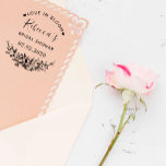 Liebe in Bloom Individuelle Name Brautparty Hochze Gummistempel<br><div class="desc">Dieses Brautparty Save the Date Gummi Briefmarke zeigt Ihren Namen in einem niedlichen handgeschriebenen Stil Skript-Schriftart und Ihr individuelles Datum gerahmt von "LIEBE IN BLOOM" in einer wunderschönen geschwungenen Typografie mit Herzen auf beiden Seiten. Darunter befindet sich eine handgezeichnete Blumenstruktur.</div>