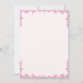 Liebe in Bloom: Kawaii Cherry Blossom Hochzeit Einladung (Rückseite)