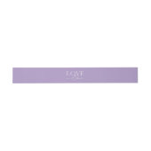 Liebe in Bloom Lavender Hochzeit Einladung Einladungsbanderole (Flach)