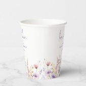 Liebe in Bloom Lilac Wild Blume Brautparty Pappbecher (Rechts)