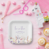 Liebe in Bloom Lilac Wild Blume Brautparty Pappteller (Party)