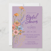 Liebe in Bloom Summer Wildblume Boho Blumendusche Einladung (Vorderseite)