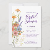 Liebe in Bloom Summer Wildblume Boho Blumendusche Einladung (Vorderseite)