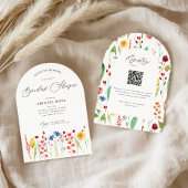 Liebe in Bloom w/QR-Code, Arted Brautparty Einladung