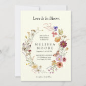 Liebe in Bloom Wildblume Bohemisches Brautparty Einladung (Vorderseite)