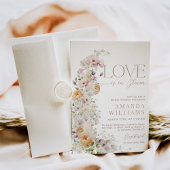 Liebe in Bloom Wildblume Boho Brautparty Einladung