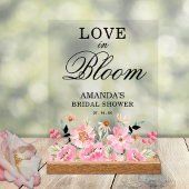 Liebe in Bloom Wildblume Brautparty Willkommen Acrylschild
