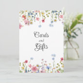 Liebe in Bloom Wildblume Geschenke-Zeichen (Stehend Vorderseite)