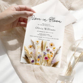 Liebe in Bloom Wildblumen Brautdusche Einladung