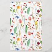 Liebe in Bloom Wildblumen Candy Bar Wrapper Flyer (Hinten)