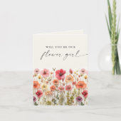 Liebe in Bloom wird unsere BlumenGirl-Karte sein Dankeskarte (Vorderseite)