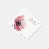 Liebe in blühenden minimalen Brautparty Papier Nap Serviette (Ecke)