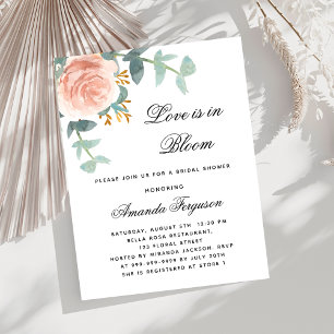 Liebe in blühenden Rose Gold-Budget-Brautparty