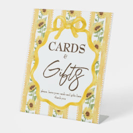 Liebe in blühenden Sonnenblumen Brautparty Geschen Sockelschild